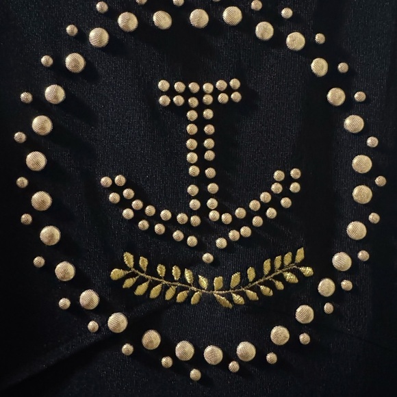 Cache Y2K Black Knit Bodycon Party Club Cruisewear Maxi Dress Women’s Small - Picture 5 of 16